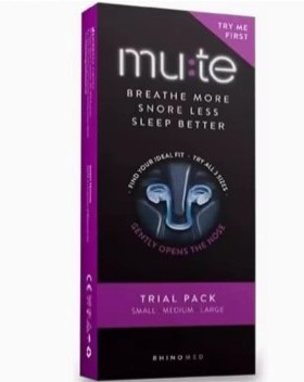 美国Rhinomed Mute Nasal Dilator呼噜鼻扩张器止鼾鼻子呼吸通畅