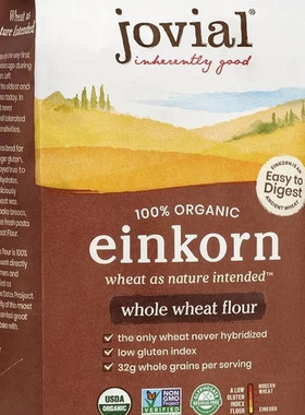 Jovial 100% Organic Einkorn Whole Wheat Flour 32oz