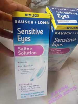 ensitive Eyes Contact Lens Solution by  & Lomb Saline