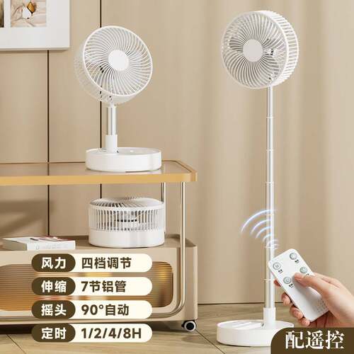 卡西道夫落地扇摇头定时四档遥控