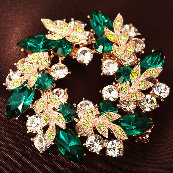 Broche femme en cristal autrichien - Ref 1176176 Image 3