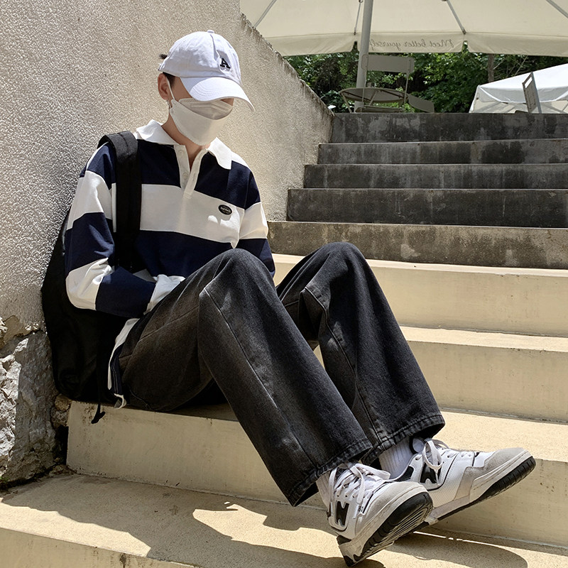 男士牛仔裤夏季运动裤直筒宽松高街潮牌 227-2*C531*P50控68图片