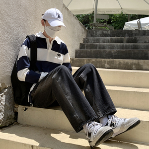 男士牛仔裤夏季运动裤直筒宽松高街潮牌 227-2*C531*P50控68图片