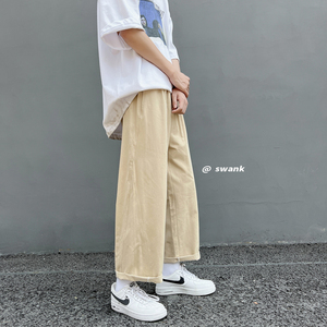 夏季男宽松直筒百搭休闲男生九分裤子长裤潮227-2*K306*P45控58