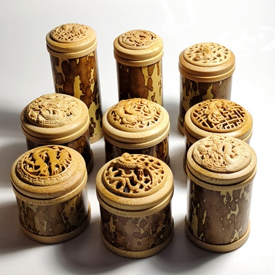 纯天然虫具梅妃竹蝈蝈罐