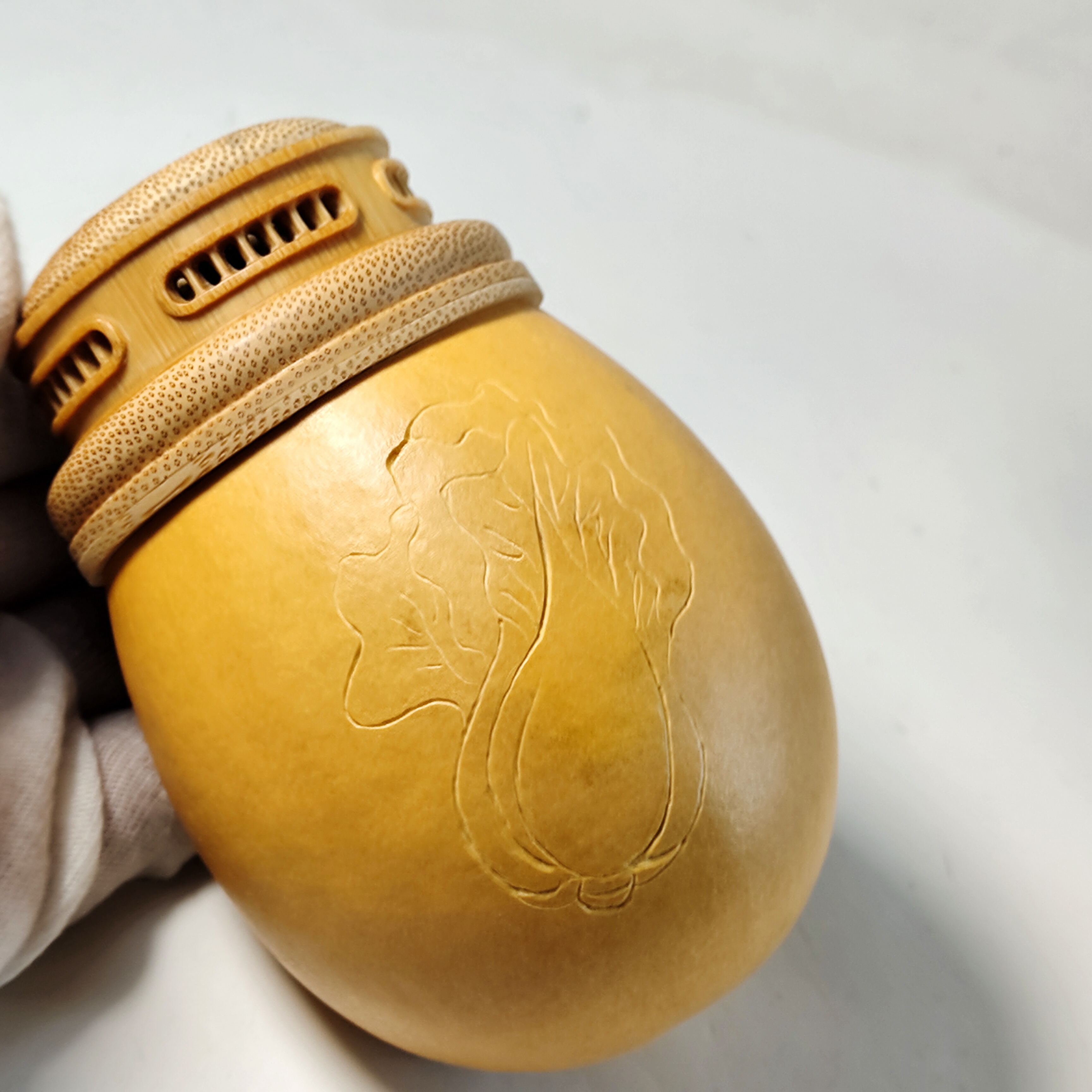 精品葫芦虫具虫罐蛐蛐蝈蝈一物一拍精工雕刻把玩件文玩工艺品