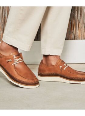 西班牙Pikolinos派高雁男鞋2026春季系带平底休闲皮鞋 M6L-4274C1