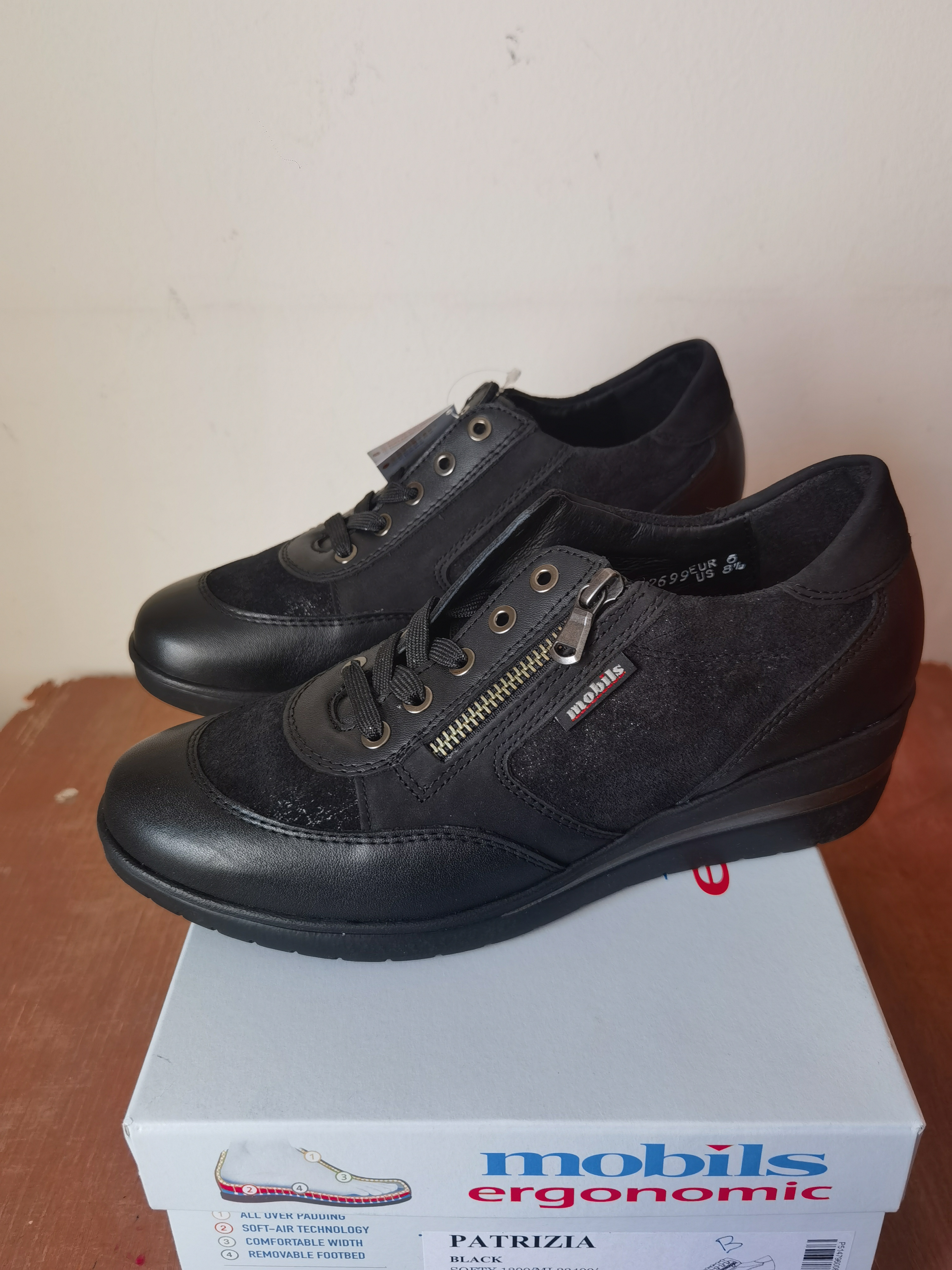 6码 Mephisto马飞仕图女款加宽休闲运动鞋Patrizia