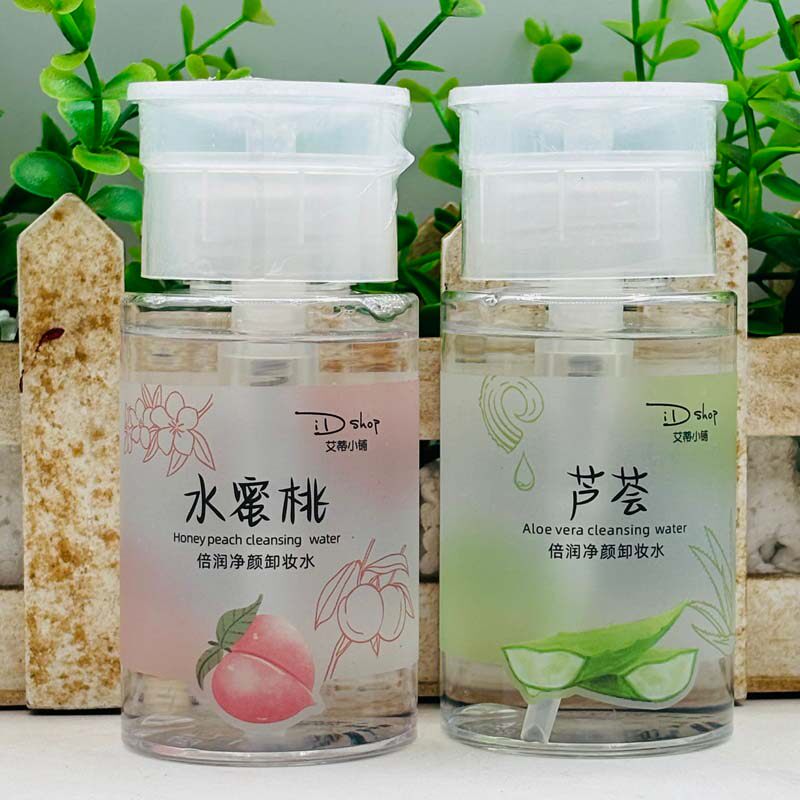 正品艾蒂小铺倍润净颜卸妆水水蜜桃芦荟清爽清洁面部彩妆液100ml