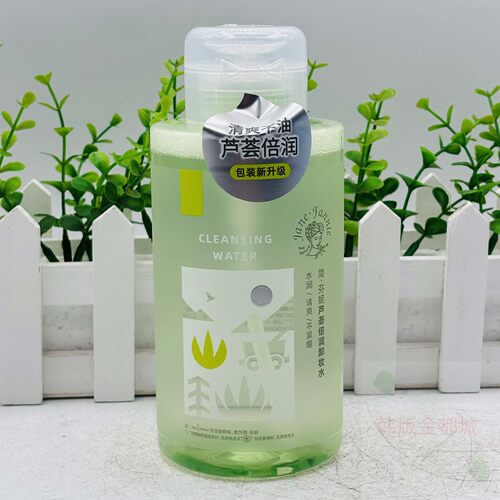 简·芬妮芦荟倍润卸妆水500ML温和清洁眼唇脸彩妆植物系卸妆大瓶