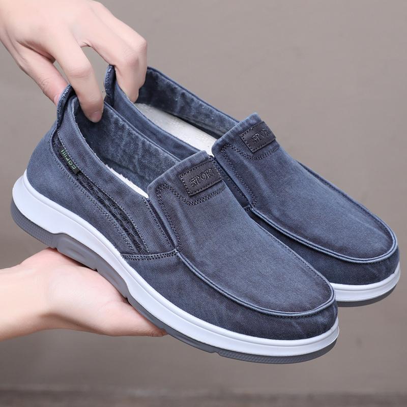 老北京布鞋男春秋透气休闲帆布软底防滑男鞋单鞋中年爸爸鞋老人鞋
