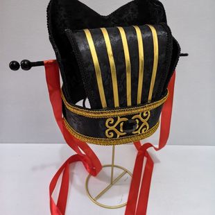 自制汉服古代古装成人礼帽公子帽红冠帽帽子富贵大臣发簪头饰