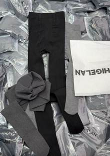 妍西家 诗歌兰女装25冬款6652百搭灰色加绒保暖瘦瘦袜压腿连裤袜