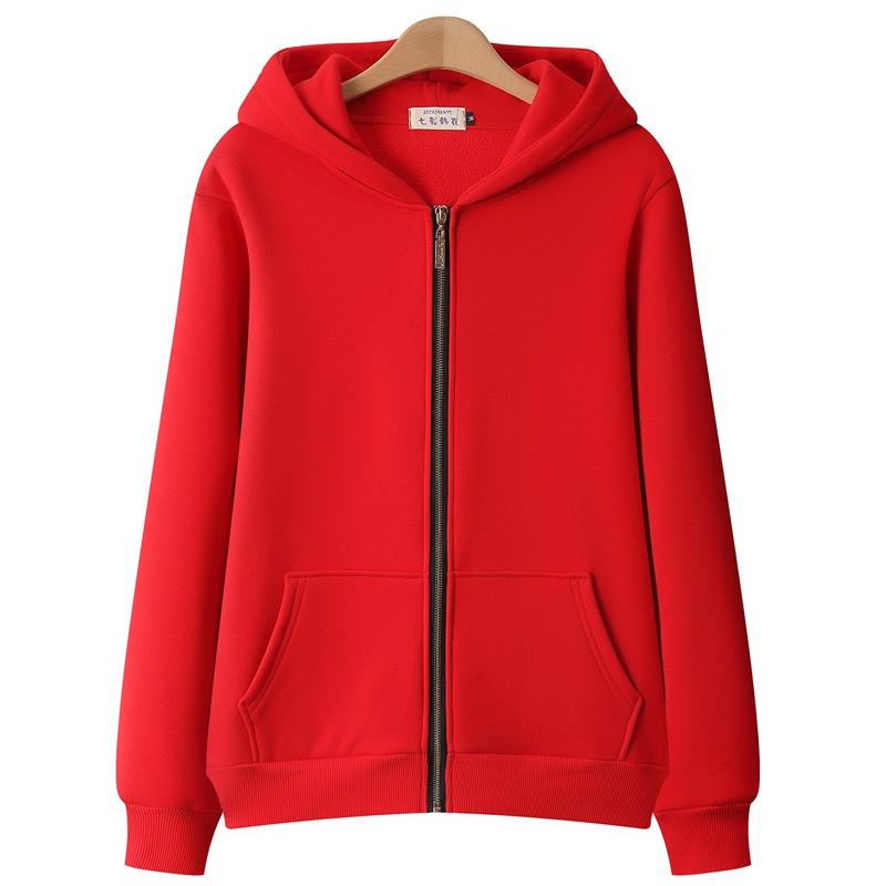 2025年新款上衣卫衣女外套春秋连帽开衫拉链加厚加绒宽松200斤潮