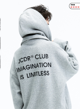 JAC梦想家童装◆25冬新款灰色加绒连帽套装男女儿童保暖加绒外套