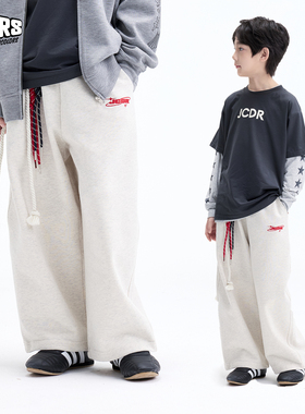 JAC梦想家童装【日常裤王】刺绣弯刀长裤男女儿童运动休闲卫裤