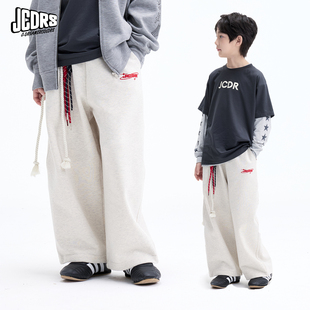 男女儿童运动休闲卫裤 JAC梦想家童装 刺绣弯刀长裤 王 日常裤