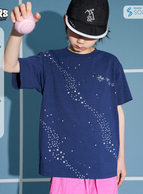 JAC梦想家童装◆26夏季3M反光银河星星速干抗菌儿童凉感短袖T恤