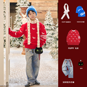 JAC梦想家童装 puppylove 细窄长条腊肠狗围巾儿童围脖暖小围巾