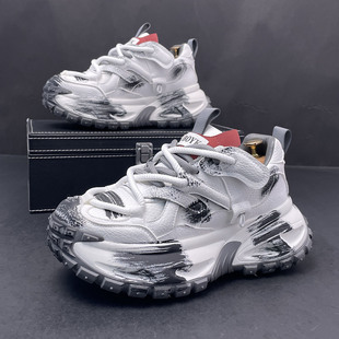 老爹鞋男士厚底冬季时尚潮流内增高潮鞋个性百搭超火运动休闲鞋子