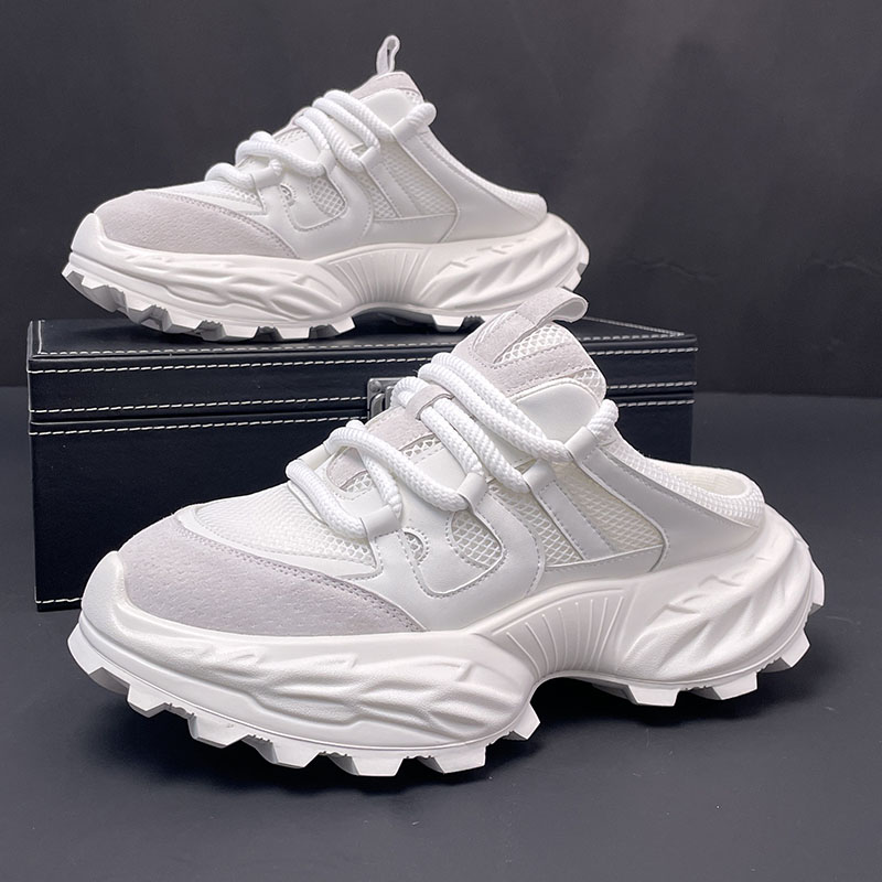 老爹鞋男厚底增高小白鞋