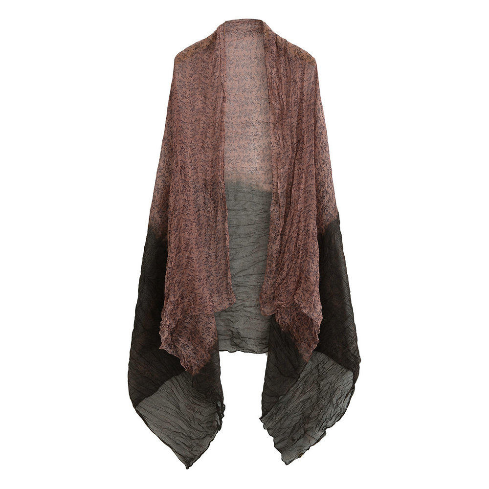 复古民族风森系田园风文艺风小碎花渐变色丝巾围巾披肩防晒巾女