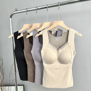 超值福利！磨毛石墨烯保暖内心女！2025秋冬免穿文胸打底内衣吊带