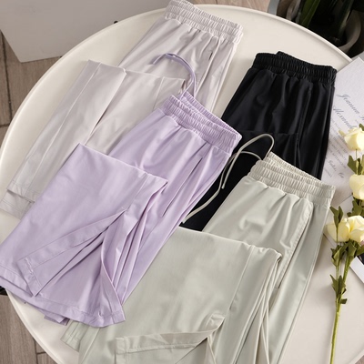 冰丝休闲裤防晒裤凉感阔腿裤女