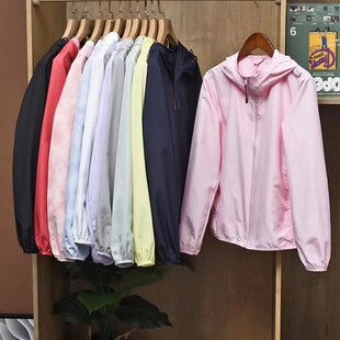 百搭长袖 透气便携式 防晒衣防晒服连帽外套女 2025春夏新款 外贸女装