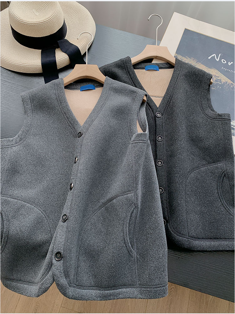 保暖神器！男士驼绒马甲！2025冬季新款加厚加绒背心马夹内搭坎肩,男装,常规马甲,淘宝优惠券,粉丝福利购,淘宝优惠卷