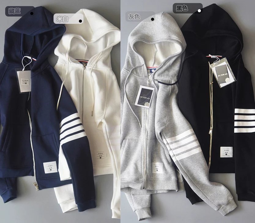 外贸女装冬新款加绒运动外套卫衣