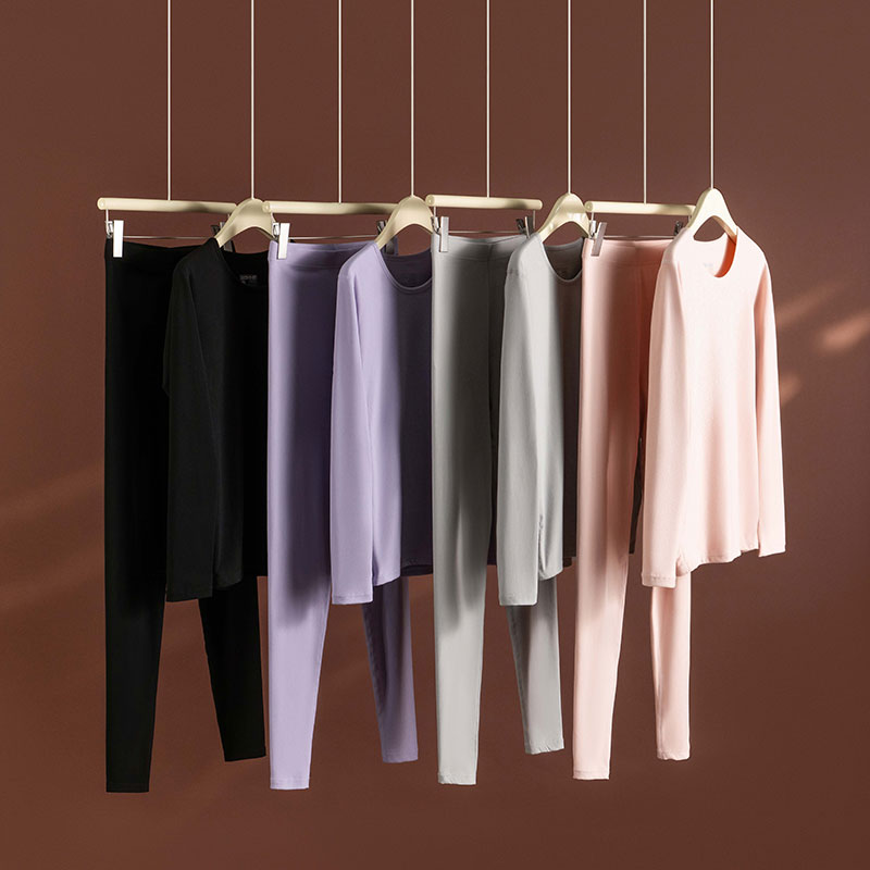 女士保暖内衣套装！2025秋冬无痕亲肤修身显瘦打底长袖秋衣秋裤女