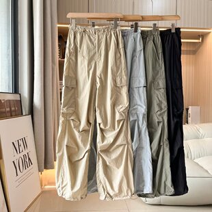 轻薄速干降落伞裤 女伞兵裤 防晒裤 2025夏季 休闲裤 新款 裤 379 工装