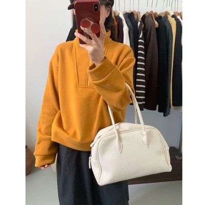 半拉链立领加绒卫衣外套女2025秋冬宽松显瘦时尚百搭加厚保暖上衣