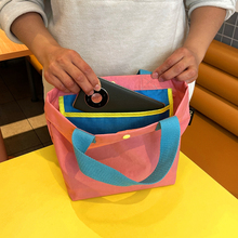 uutao自制原创复古包袋简约饭盒袋春夏轻便手提手拎布包小购物袋