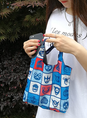 uutao原创轻便布袋子女手提小挎包便携手机钥匙小拎包MINI遛娃包