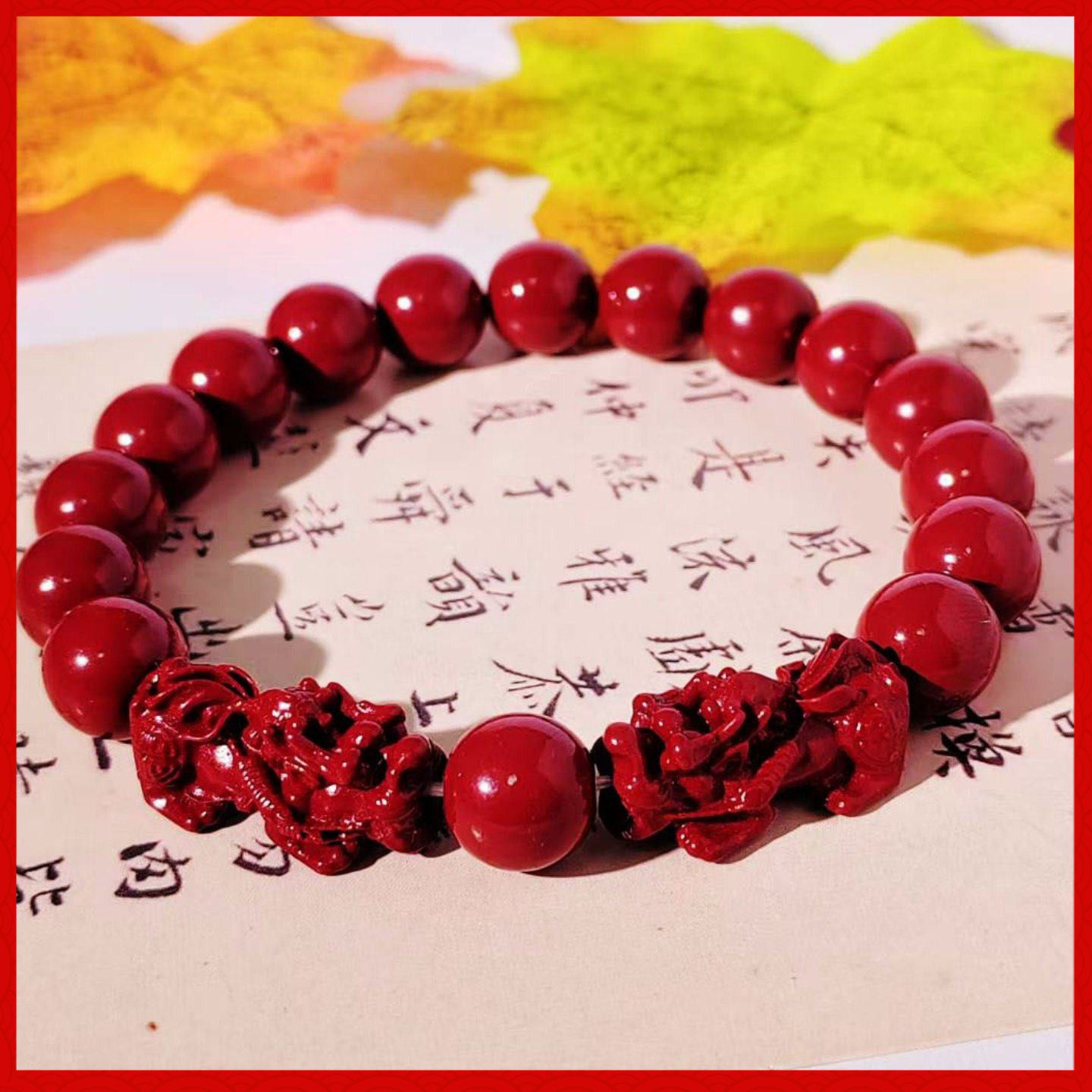 新款朱砂手链转运貔貅手串平安招财开运本命年手串闺蜜女款礼物