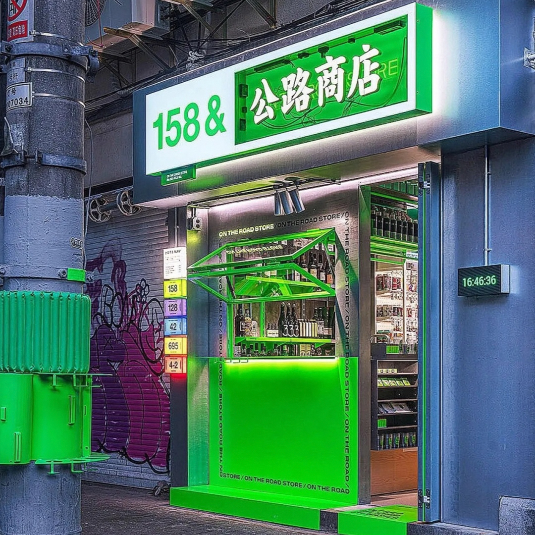 一口价门头招牌效果图设计商铺店面饭店门面店铺广告牌灯箱牌匾