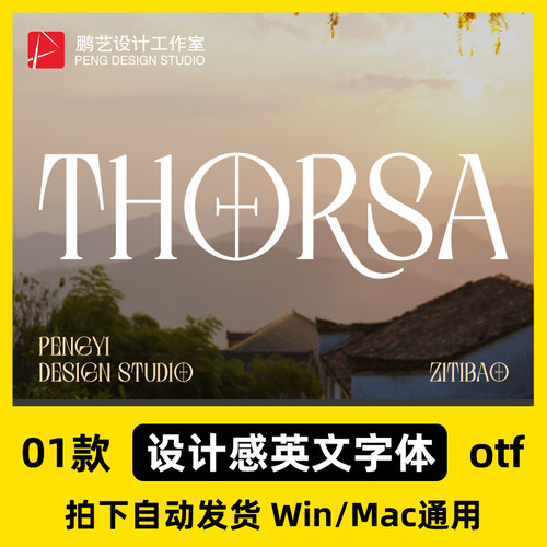 2026超好看的设计感英文字体包PS/AI电脑字体logo设计素材字库
