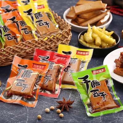 重庆麻辣五香辣手磨豆干豆腐零食小吃四川重庆特产非香菇豆干