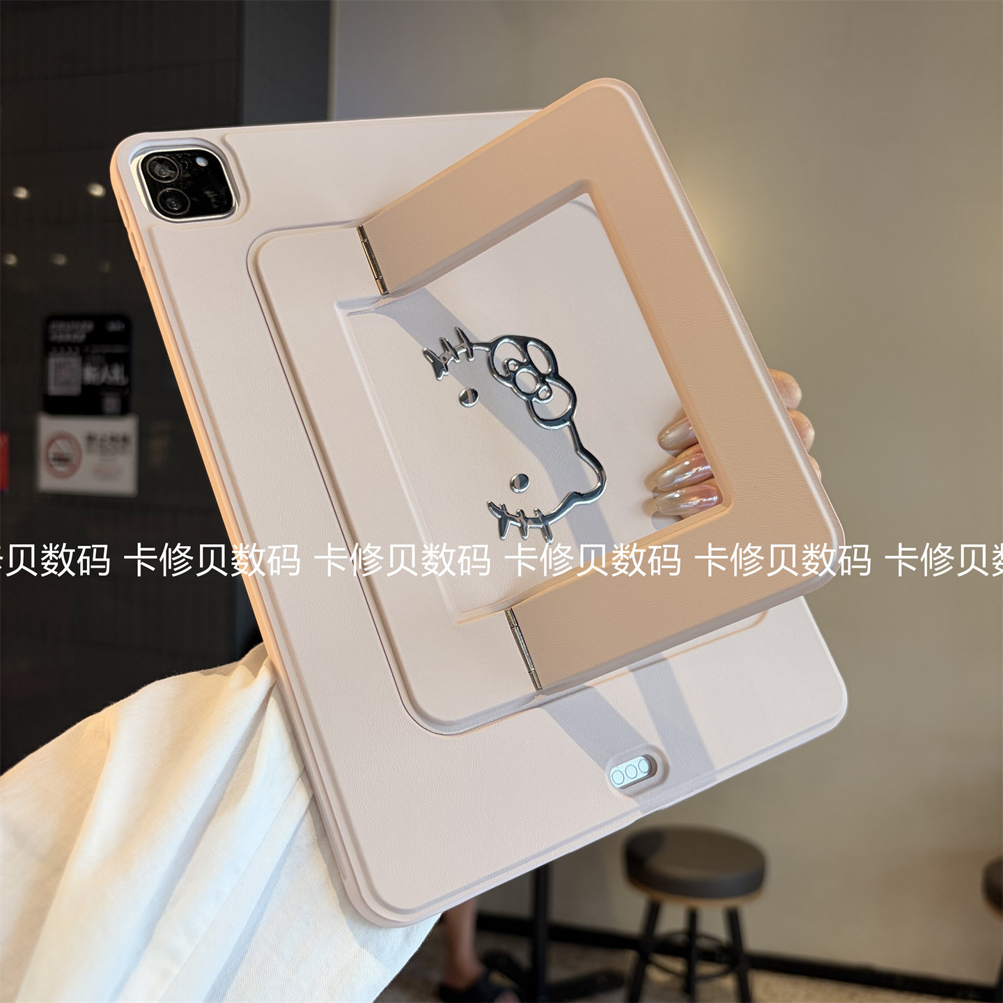 一体支点壳手持横竖支架适用苹果iPad12平板11保护套Pro第789代10.9全面屏Air13纯色10.2寸9.7防摔air6硅胶壳