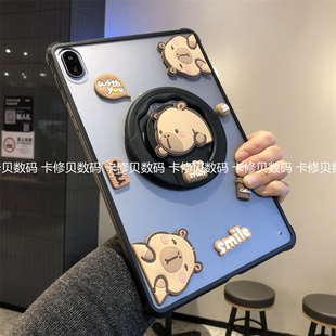 360旋转亚克力适用华为MatePadPro平板保护套2024新款SE11寸防弯10.4磨砂Pro12.2后壳metapadair11.5寸