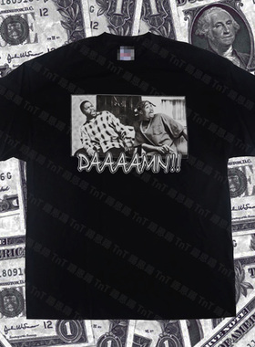 踢恩踢 DAMN 2Pac Hiphop Vintage Tee 3嘻哈圆领短袖说唱复古T恤