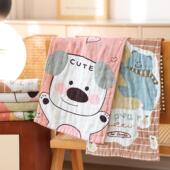 纯棉儿童毛巾新款 家用洗脸巾亲肤柔软吸水速干不掉毛卡通全棉童巾