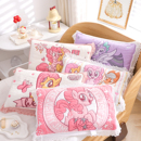 小马宝莉纯棉纱布枕套儿童花边全棉枕头套一对装 不脱落枕芯内胆套