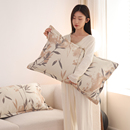 按扣纯棉纱布枕套一对装 不掉毛100%全棉防脱落枕头套枕芯内胆套子