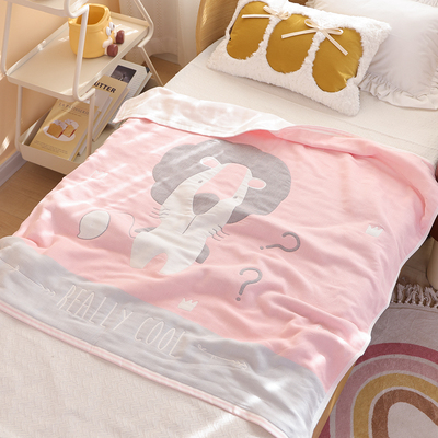 六层纯棉纱布儿童盖毯毛巾被