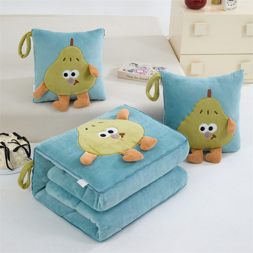 两用抱枕被靠垫枕头被午休空调被牛奶绒加厚可爱汽车沙发办公室枕