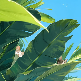 禁止焦绿装饰画DIY数字油画绿色树叶手绘丙烯新手按数字填色油画