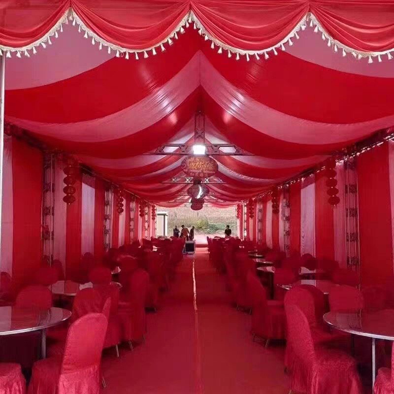 吊顶篷房顶棚纱幔装饰新款 婚庆节庆布艺用品